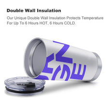 Cargar imagen en el visor de la galería, Taza de café para coche con tapa y pajita en acero inoxidable 304 personalizado con patrón foto texto