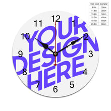 Cargar imagen en el visor de la galería, Reloj en Pared de PVC con Impresión Directa UV GY0903013 de Diseño Personalizado con Tu Nombre o Imagen