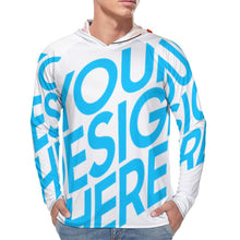 Cargar imagen en el visor de la galería, Sudadera con capucha con protección solar manga larga para hombre NZ145 Personalizada con Impresión Completa con Foto Logo Patrón Texto