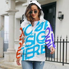 Cargar imagen en el visor de la galería, Chaqueta Corta Ligera Manga Larga de moda Funcional Deportiva con Bolsillos A537 Personalizada con Impresión Completa de múltiples imágenes con Foto Logo Patrón Texto