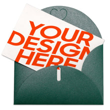 Cargar imagen en el visor de la galería, Tarjeta de felicitación tarjeta postal tarjeta foto en versión horizontal personalizada con logotipo de texto de patrón de fotos