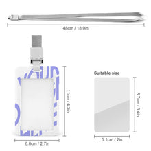Cargar imagen en el visor de la galería, Tarjetero de identificación de plástico vertical de trabajo estudiante con cordón, JJ0529039 Personalizado con Impresión Completa con Foto Logo Patrón Texto