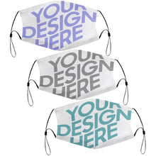 Cargar imagen en el visor de la galería, Mascarilla Higiénica Reutilizable Lavable con Filtro para Adolescentes Infantil JJ0521186 Personalizada Impresion Completa de 3 Imágenes Diferentes con Foto Logo Patrón Texto