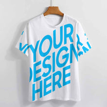 Cargar imagen en el visor de la galería, Camiseta manga corta de verano con estampado de moda para mujer NT Personalizada con Impresión Completa de una imagen con Foto Logo Patrón Texto