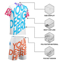 Cargar imagen en el visor de la galería, Conjunto juvenil de camiseta manga corta y pantalones cortos con estampado completo FS0823049 Personalizado Personalizada con Foto, Texto o Logo