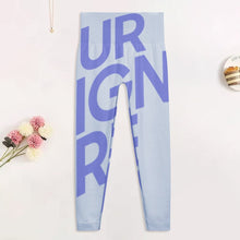 Cargar imagen en el visor de la galería, Leggings / Pantalones Largos Deportivos de Yoga para Mujer WHC003 Personalizados con Impresión Completa de Una Imagen con Foto Logo Patrón Texto