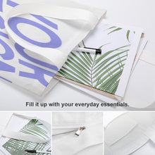 Cargar imagen en el visor de la galería, Bolsa de lona con bolsillo interior Estampado a una cara XB0601004 Personalizada con Foto Logo Patrón Texto