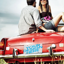 Cargar imagen en el visor de la galería, Placa de matrícula de coche de hierro (15 × 30 cm) QC1101006 Personalizado Personalizada con Foto, Texto o Logo