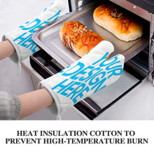 Cargar imagen en el visor de la galería, Conjunto de dos unidades Manpolas de cocina Manopla Termica Guantes aislados JJ0522071 Personalizado con Foto o Mensajes de Texto