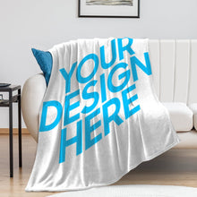 Cargar imagen en el visor de la galería, Manta de Cama de Felpa con Diseño Personalizado de Tus Imágenes o Textos
