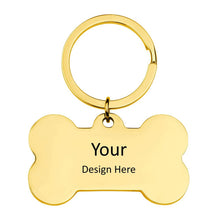 Cargar imagen en el visor de la galería, Llavero Redondo / Llavero de Hueso / Corazón / Gato / Estrella JJ0529156 Grabado Personalizado con Texto Nombre