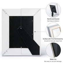 Cargar imagen en el visor de la galería, Marco de Fotos de Madera con Soporte Versión Vertical para Hogar Dormitirio Oficina JJ0533001 Personalizado Impresion Completa de Una Imagen con Foto Logo Patrón Texto