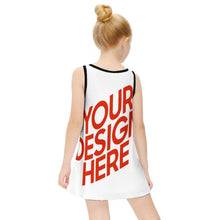 Cargar imagen en el visor de la galería, Vestido niña sin mangas ET018 personalizado con patrón foto texto (impresión de imágenes múltiples)