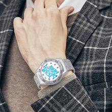 Cargar imagen en el visor de la galería, Reloj con Banda de Acero con Diseño Personalizado de Tu Foto o Texto