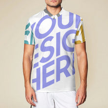 Cargar imagen en el visor de la galería, Camiseta Transpirable de Fútbol Manga Corta Cuello en V para Hombre 3Z06 Personalizada con Impresión Completa de Múltiples Imágenes con Foto Logo Patrón Texto