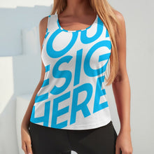Cargar imagen en el visor de la galería, Camiseta sin mangas con escote redondo deportiva para mujer XK Personalizada con Impresión Completa con Foto Logo Patrón Texto