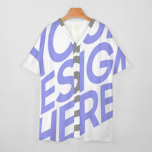 Cargar imagen en el visor de la galería, Camisa / Blusa / Camisola Conjunto de dos piezas manga de murciélago escote en V para mujer OTZ Personalizada con Impresión Completa de múltiples imágenes con Foto Logo Patrón Texto