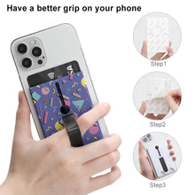 Cargar imagen en el visor de la galería, Tarjeteros para teléfono celular bolsillo para la parte posterior del teléfono para tarjetas de identificación, tarjetas de crédito adhesivo 3C0708002 Personalizado Personalizada con Foto, Texto o Logo