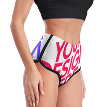 Cargar imagen en el visor de la galería, Pantalones cortos de yoga y gimnasia para mujer XG002 personalizado con patrón foto texto (impresión de imágenes múltiples)