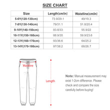 Cargar imagen en el visor de la galería, Pantalones casuales Pantalones deportivos con cordón elástico para niños adolescentes FS0828003 Personalizados de una imagen con Foto Logo Patrón Texto