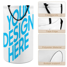 Cargar imagen en el visor de la galería, Cesta de lavandería plegable de gran capacidad personalizado con patrón foto texto