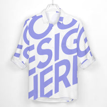 Cargar imagen en el visor de la galería, Camisa Casual Moderna de Manga Larga con Solapa y Bolsillo para Hombre AY007 Personalizada con Impresión Completa de Una Imagen con Foto Logo Patrón Texto