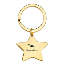 Cargar imagen en el visor de la galería, Llavero Redondo / Llavero de Hueso / Corazón / Gato / Estrella JJ0529156 Grabado Personalizado con Texto Nombre