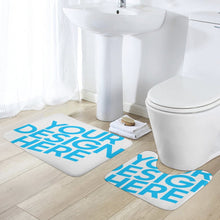 Cargar imagen en el visor de la galería, Conjunto de dos piezas de alfombrillas de terciopelo coral Alfombra Suave Absorbente JJ0519177 Personalizado con impresión completa de una imagen con Foto Logo Patrón Texto
