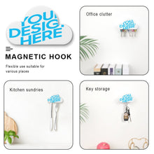 Cargar imagen en el visor de la galería, Gancho Soporte Colgador Pared Colgadores Magnético Colgador de Llaves JJ0531008 Personalizado con Foto o Mensajes de Texto