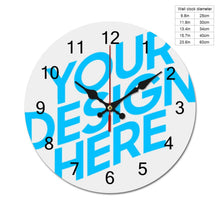Cargar imagen en el visor de la galería, Reloj de Pared de Madera con Impresión Directa UV de Diseño Personalizado GY0903008 con Tus Imágenes o Texto