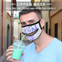 Cargar imagen en el visor de la galería, Mascarilla con Cremallera Reutilizable Ajustable Lavable para Adultos Mujer Hombre JJ0521165 Personalizada Impresion Completa de Una Imagen con Foto Logo Patrón Texto