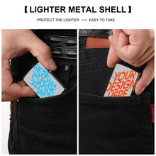 Cargar imagen en el visor de la galería, Caja de Encendedor Carcasa de Mechero JJ0531027 Personalizada Impresion a Doble Cara con Foto Logo Patrón Texto