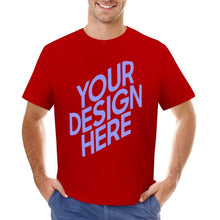 Cargar imagen en el visor de la galería, Camiseta Algodón 100% cómodo manga corta suave para hombre FS0803128 Personalizada con Impresión Frontal de una imagen con Foto Logo Patrón Texto