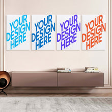 Cargar imagen en el visor de la galería, Cuadro Colgante 2:3 Vertical con Diseño Cuádruple de Múltiples Imágenes con Diseño Personalizado Personalizada de Tus Fotos o Nombres