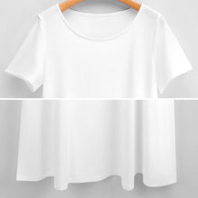 Cargar imagen en el visor de la galería, Vestido manga corta cuello redondo elegante sin bolsillo para mujer B523 Personalizado con Impresión Completa de múltiples imágenes con Foto Logo Patrón Texto