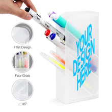 Cargar imagen en el visor de la galería, Portalápices Diagonal con Impresión UV de Diseño Personalizado con Tu Nombre o Foto