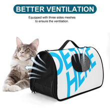 Cargar imagen en el visor de la galería, Bolso portátil para mascotas 45X26X23.5cm personalizado con patrón foto texto