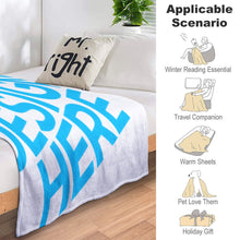 Cargar imagen en el visor de la galería, Manta de Felpa para Hogar con Diseño Personalizado de Tus Imágenes o Textos
