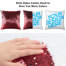 Cargar imagen en el visor de la galería, Funda de almohada con lentejuelas estándar multicolor para el hogar Design Personaliza online