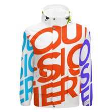 Cargar imagen en el visor de la galería, Chaqueta ligera corta con cremallera estampado de Primavera Otoño para hombre A537 Personalizada con Impresión Completa de múltiples imágenes con Foto Logo Patrón Texto