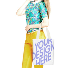 Cargar imagen en el visor de la galería, Bolsa de lona con bolsillo interior Estampado a una cara XB0601004 Personalizada con Foto Logo Patrón Texto