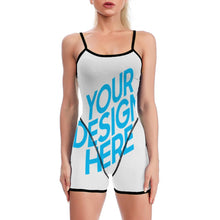 Cargar imagen en el visor de la galería, Leggings Mono de Yoga Pantalones cortos de Entrenamiento Ejercicio Fitness para Mujer XG003 Personalizados con Impresión Completa con Foto Logo Patrón Texto