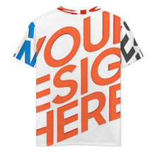 Cargar imagen en el visor de la galería, Camiseta clásica con cuello en V para hombre J66T personalizado con patrón foto texto (impresión de imágenes múltiples)