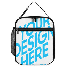 Cargar imagen en el visor de la galería, Bolsa de almuerzo aislada Bolsa de asas térmica reutilizable personalizada Impresion completa de una Imagen con Foto Logo Patrón Texto