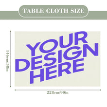 Cargar imagen en el visor de la galería, Mantel de lino estampado a doble cara personalizado con patrón foto texto