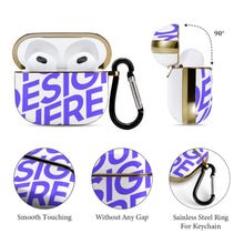 Cargar imagen en el visor de la galería, Funda protectora de auriculares para Apple AirPods 3 personalizada con texto de patrón de foto