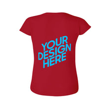 Cargar imagen en el visor de la galería, Camiseta Algodón Suave Casual de Manga Corta para Mujer FS0803020 Personalizada con Impresión Trasera con Foto Logo Patrón Texto