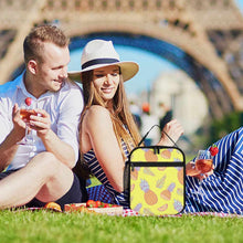 Cargar imagen en el visor de la galería, Bolsa de almuerzo aislada Bolsa de asas térmica reutilizable personalizada Impresion completa de una Imagen con Foto Logo Patrón Texto