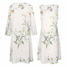 Cargar imagen en el visor de la galería, Conjunto de Vestido sin Mangas y Cárdigan Largo de Moda Elegante Holgado para Mujer STZ Personalizado Impresion Completa de Una Imagen con Foto Logo Patrón Texto