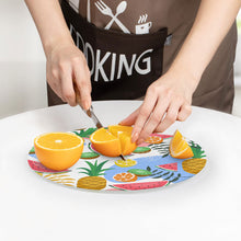 Cargar imagen en el visor de la galería, Tabla de Cortar Redonda / Tabla de Corte de Vidrio Templado para Cocina Hogar JJ0522208 Personalizada Impresion Completa de Una Imagen con Foto Logo Patrón Texto